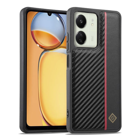 LC.IMEEKE For Xiaomi Redmi 13C 4G / 5G / 13R 5G / Poco M6 5G / Poco C65 4G Case Leather+EVA+TPU Phone Cover