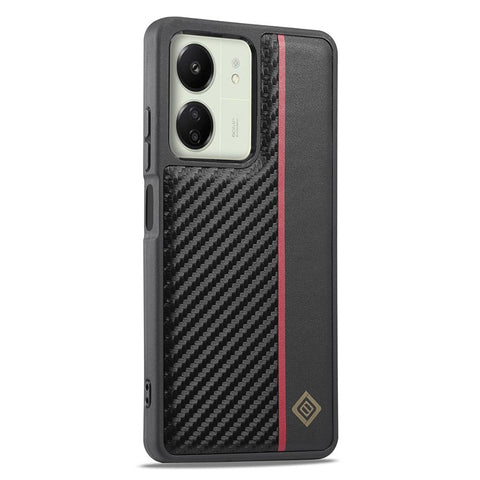 LC.IMEEKE For Xiaomi Redmi 13C 4G / 5G / 13R 5G / Poco M6 5G / Poco C65 4G Case Leather+EVA+TPU Phone Cover