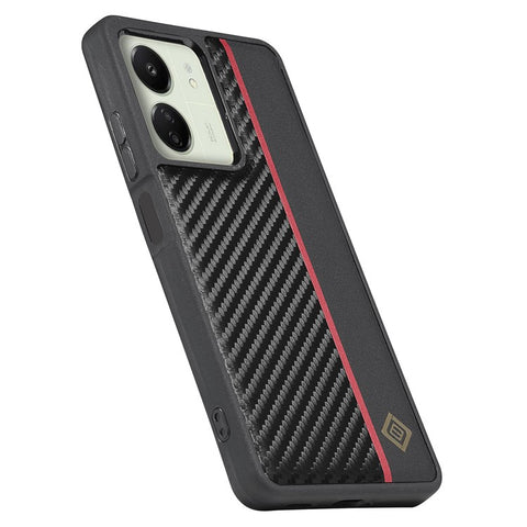 LC.IMEEKE For Xiaomi Redmi 13C 4G / 5G / 13R 5G / Poco M6 5G / Poco C65 4G Case Leather+EVA+TPU Phone Cover