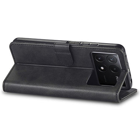 LC.IMEEKE For Xiaomi Poco X6 Pro 5G / Redmi K70E 5G Case Calf Texture Leather Wallet Flip Phone Cover