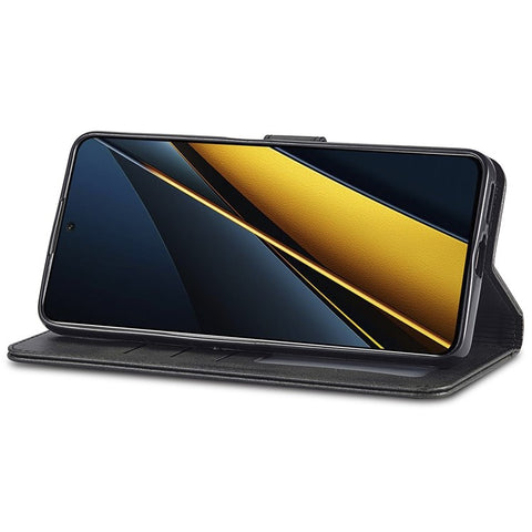 LC.IMEEKE For Xiaomi Poco X6 Pro 5G / Redmi K70E 5G Case Calf Texture Leather Wallet Flip Phone Cover