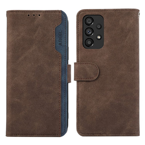 ABEEL For Samsung Galaxy A33 5G Wallet Case Color Matching RFID Blocking Leather Phone Cover