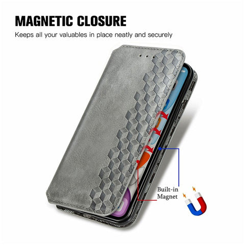 For Infinix Zero 30 4G PU Leather Case Rhombus Imprint Wallet Stand Phone Cover