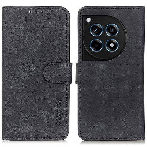 KHAZNEH For OnePlus 12R 5G / Ace 3 5G Case Retro PU Leather Wallet Stand Phone Protection Cover