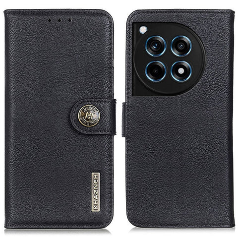KHAZNEH For OnePlus 12R 5G / Ace 3 5G Cell Phone Case Cowhide Texture Leather Wallet Anti-scratch Cover
