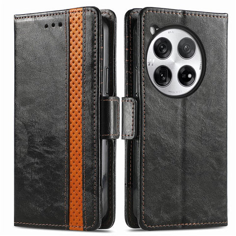 For OnePlus 12 5G Phone Cases CASENEO PU Leather Cover Stand with RFID Blocking Wallet