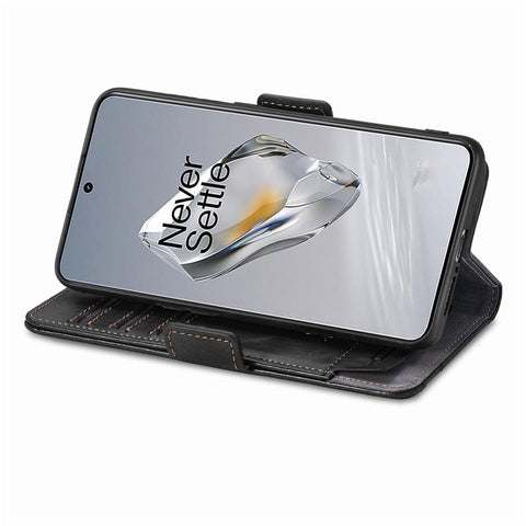 For OnePlus 12 5G Phone Cases CASENEO PU Leather Cover Stand with RFID Blocking Wallet