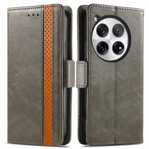 For OnePlus 12 5G Phone Cases CASENEO PU Leather Cover Stand with RFID Blocking Wallet