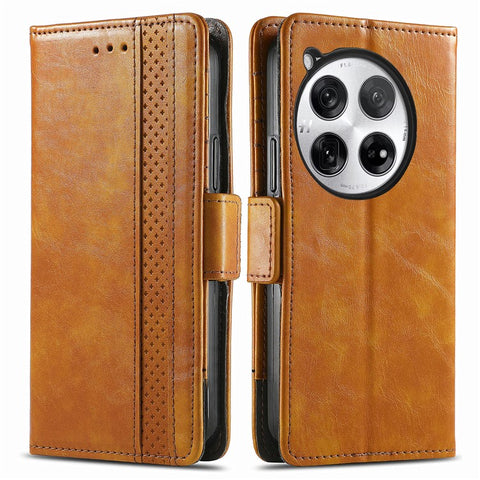 For OnePlus 12 5G Phone Cases CASENEO PU Leather Cover Stand with RFID Blocking Wallet