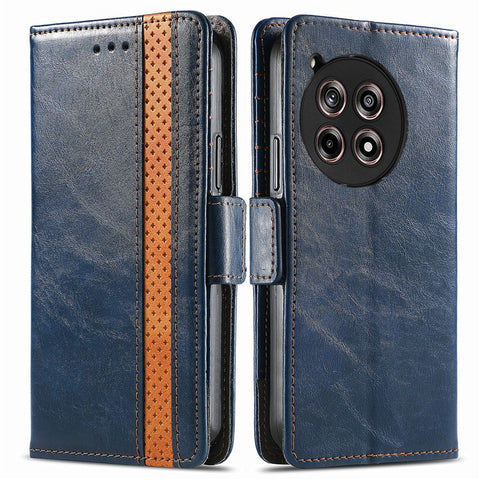 For OnePlus 12R 5G / Ace 3 5G Phone Cases CASENEO PU Leather Cover Stand with RFID Blocking Wallet
