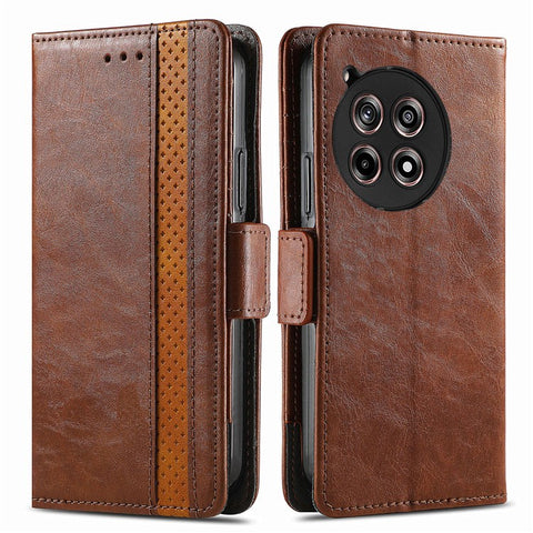 For OnePlus 12R 5G / Ace 3 5G Phone Cases CASENEO PU Leather Cover Stand with RFID Blocking Wallet