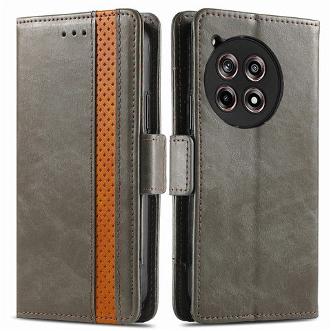 For OnePlus 12R 5G / Ace 3 5G Phone Cases CASENEO PU Leather Cover Stand with RFID Blocking Wallet
