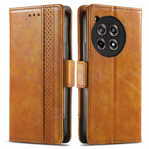 For OnePlus 12R 5G / Ace 3 5G Phone Cases CASENEO PU Leather Cover Stand with RFID Blocking Wallet