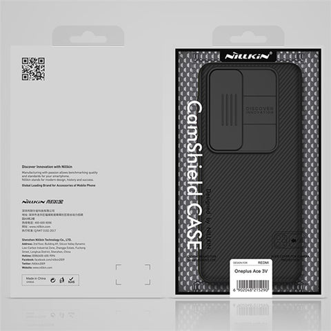 NILLKIN CamShield for OnePlus Ace 3V 5G Case Bump Proof PC Phone Cover with Slide Camera Lid
