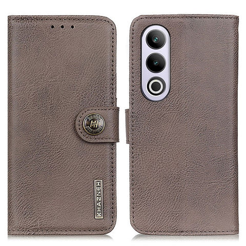 KHAZNEH For OnePlus Nord CE4 5G  / Oppo K12 Case PU Leather Cowhide Texture Flip Phone Cover