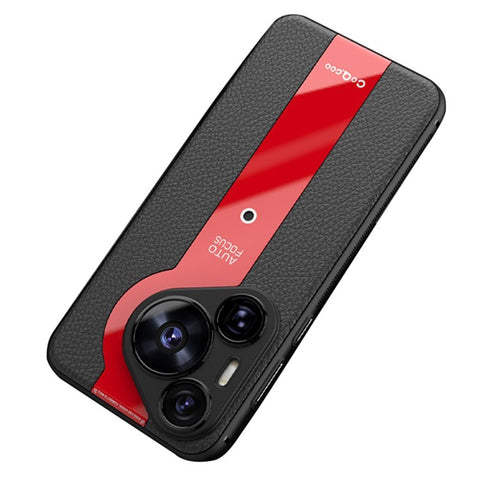 Q.COO For Huawei Pura 70 Pro / Pura 70 Pro+ Case Shockproof PU+TPU+Acrylic Phone Cover