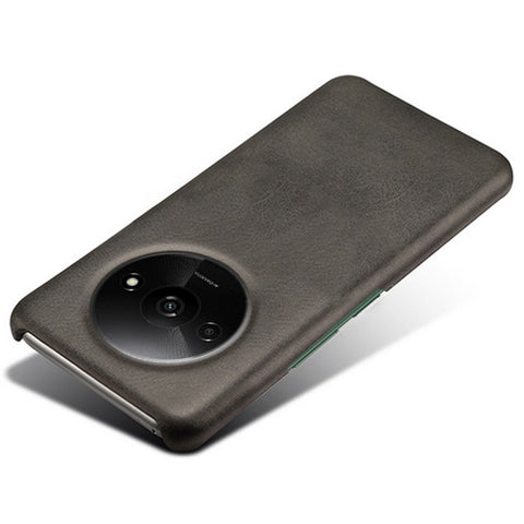 For Xiaomi Redmi A3 4G / Poco C61 4G Case Calf Texture Leather Coated PC Shell Slim Cover