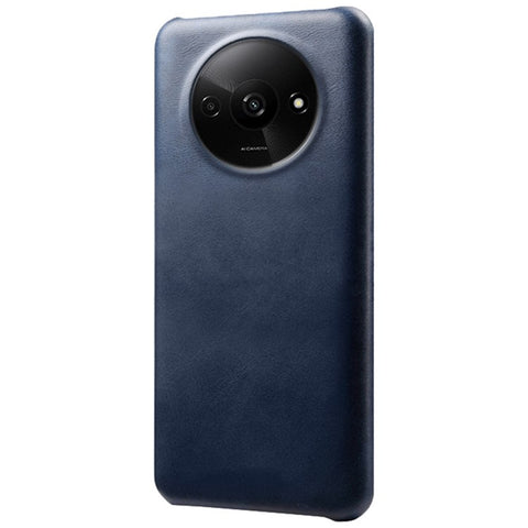 For Xiaomi Redmi A3 4G / Poco C61 4G Case Calf Texture Leather Coated PC Shell Slim Cover