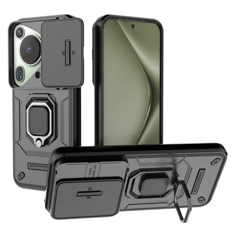 For Huawei Pura 70 Ultra Case Kickstand Shockproof Rugged PC+TPU Phone Cover Camera Protection