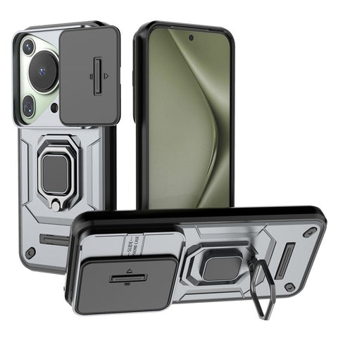 For Huawei Pura 70 Ultra Case Kickstand Shockproof Rugged PC+TPU Phone Cover Camera Protection