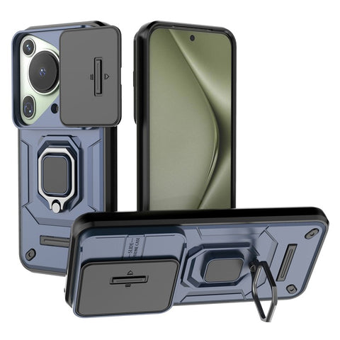 For Huawei Pura 70 Ultra Case Kickstand Shockproof Rugged PC+TPU Phone Cover Camera Protection