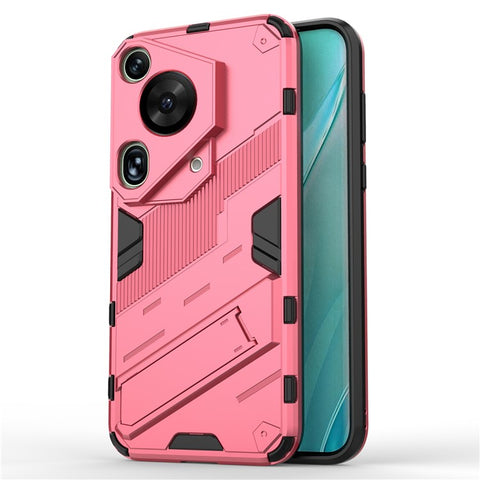 For Huawei Pura 70 Ultra Case PC+TPU Drop-proof Phone Cover with Folding Kickstand