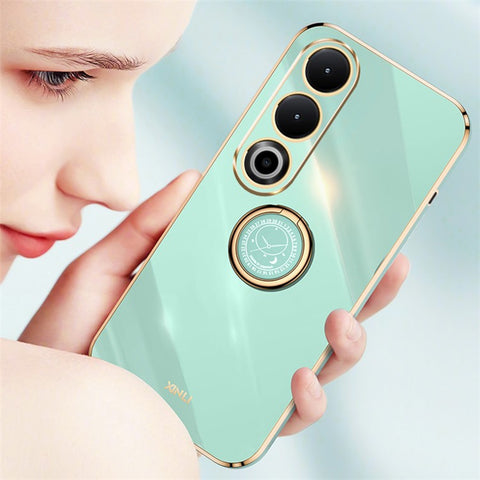 XINLI For OnePlus Nord CE4 5G TPU Case Ring Kickstand Electroplating Phone Cover