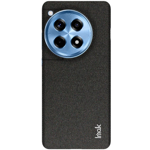 IMAK Ruiyi Series for OnePlus Ace 3 5G / 12R 5G Case Fabric Texture Leather+PC Phone Back Cover