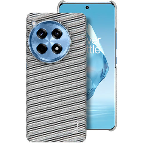 IMAK Ruiyi Series for OnePlus Ace 3 5G / 12R 5G Case Fabric Texture Leather+PC Phone Back Cover