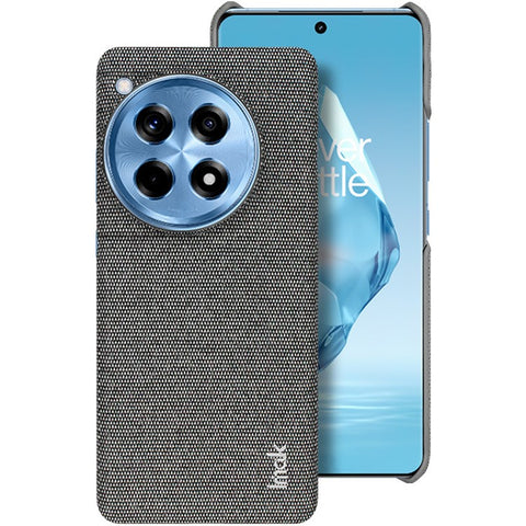 IMAK Ruiyi Series for OnePlus Ace 3 5G / 12R 5G Case Fabric Texture Leather+PC Phone Back Cover