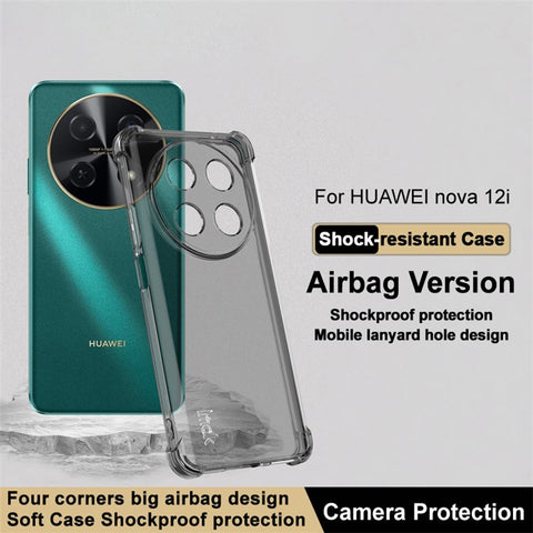 IMAK For Huawei nova 12i 4G / Enjoy 70 Pro TPU Case Airbag Corner Drop-proof Clear Phone Cover