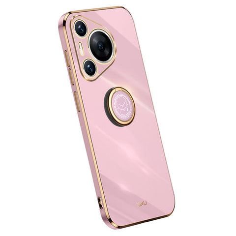 XINLI For Huawei Pura 70 Pro Case Electroplating Kickstand TPU Phone Cover