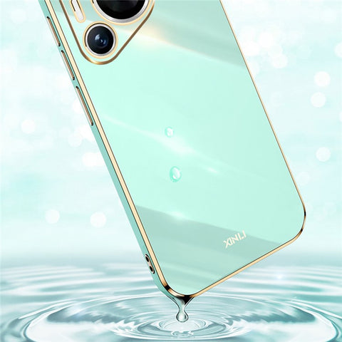 XINLI For Huawei Pura 70 Pro / Pura 70 Pro+ Case Electroplating Frame Soft TPU Phone Cover