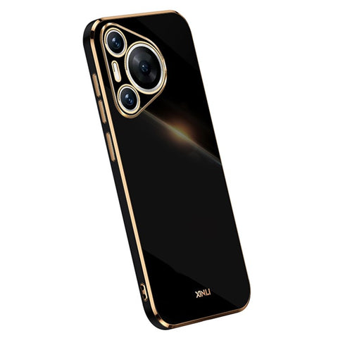 XINLI For Huawei Pura 70 Pro / Pura 70 Pro+ Case Electroplating Frame Soft TPU Phone Cover