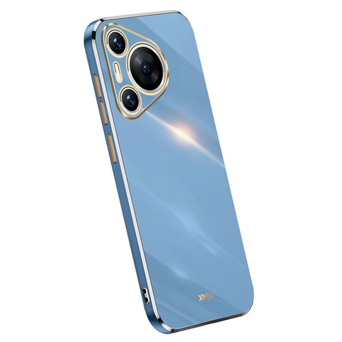 XINLI For Huawei Pura 70 Pro / Pura 70 Pro+ Case Electroplating Frame Soft TPU Phone Cover