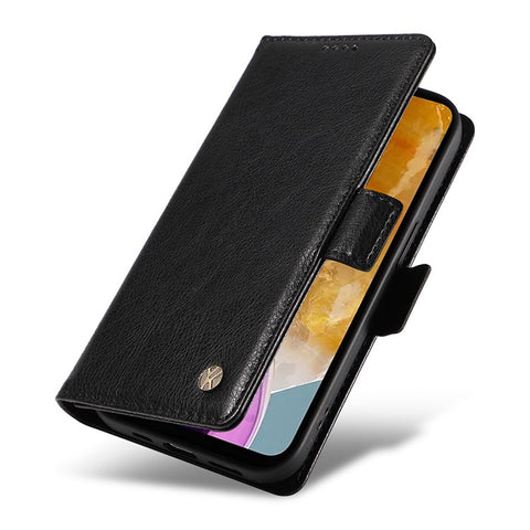 YIKATU YK-007 For Samsung Galaxy M15 5G Wallet Case Magnetic Clasp Leather Phone Cover