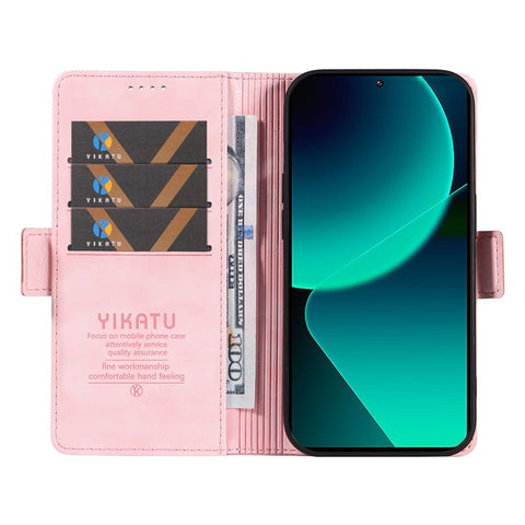 YIKATU YK-007 For Xiaomi 13T / 13T Pro / Redmi K60 Ultra Case PU Leather Wallet Flip Phone Cover