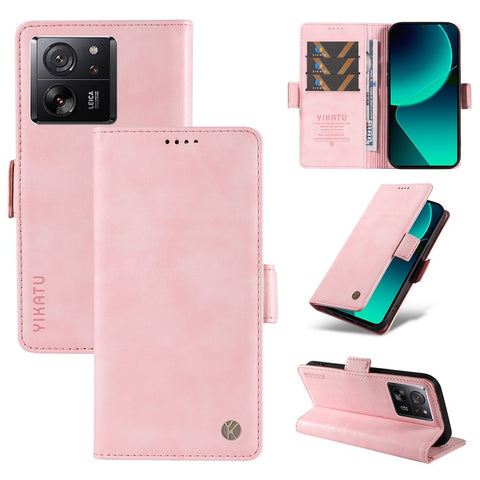 YIKATU YK-007 For Xiaomi 13T / 13T Pro / Redmi K60 Ultra Case PU Leather Wallet Flip Phone Cover