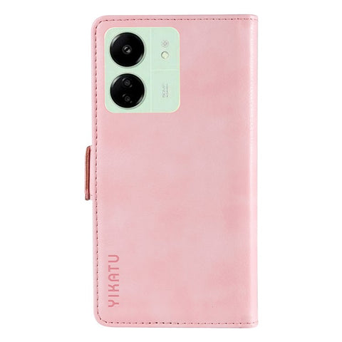 YIKATU YK-007 For Xiaomi Redmi 13C 4G / 13C 5G / 13R 5G / Poco M6 5G / Poco C65 4G Case Scratch-Proof Leather+TPU Magnetic Phone Cover