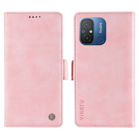 YIKATU YK-007 For Xiaomi Redmi 12C 4G / 11A 4G Case Litchi Texture Stand Smart Phone Cover