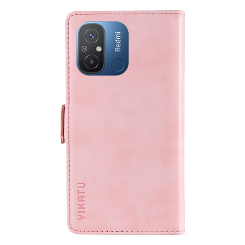 YIKATU YK-007 For Xiaomi Redmi 12C 4G / 11A 4G Case Litchi Texture Stand Smart Phone Cover
