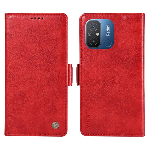 YIKATU YK-007 For Xiaomi Redmi 12C 4G / 11A 4G Case Litchi Texture Stand Smart Phone Cover