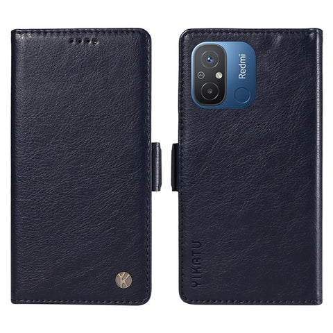 YIKATU YK-007 For Xiaomi Redmi 12C 4G / 11A 4G Case Litchi Texture Stand Smart Phone Cover