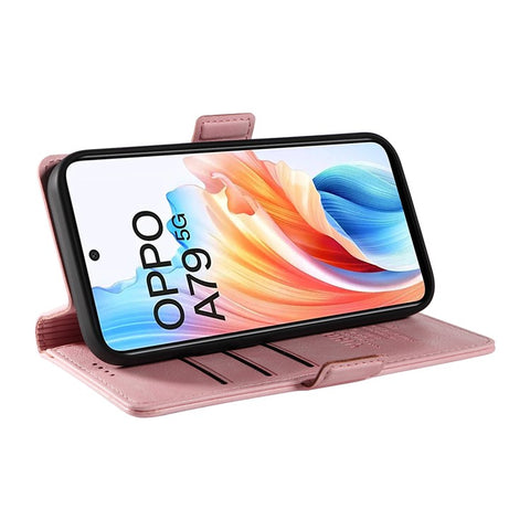 YIKATU YK-007 For Oppo A79 5G / A2 5G Leather Phone Case Litchi Texture Phone Shell
