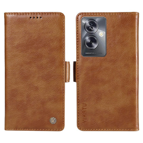 YIKATU YK-007 For Oppo A79 5G / A2 5G Leather Phone Case Litchi Texture Phone Shell