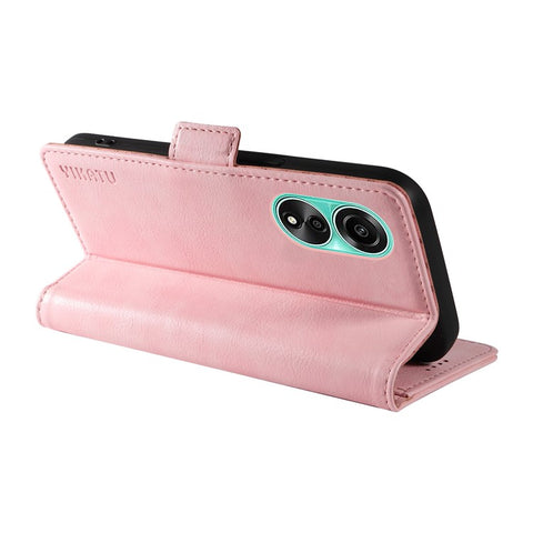 YIKATU YK-007 For Oppo A78 4G Case Litchi Texture Leather Scratch-Proof Phone Shell