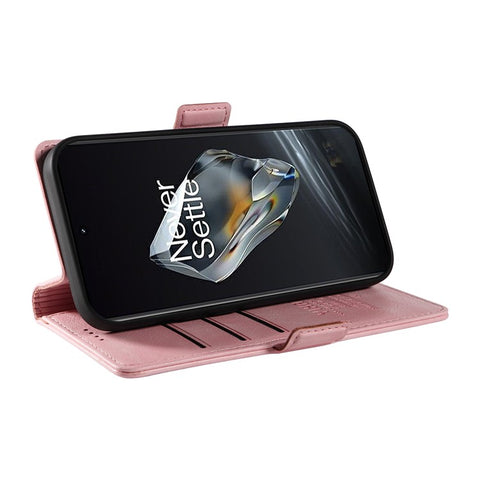 YIKATU YK-007 For OnePlus 12 5G Case Litchi Texture Side Clasps Phone Stand Cover