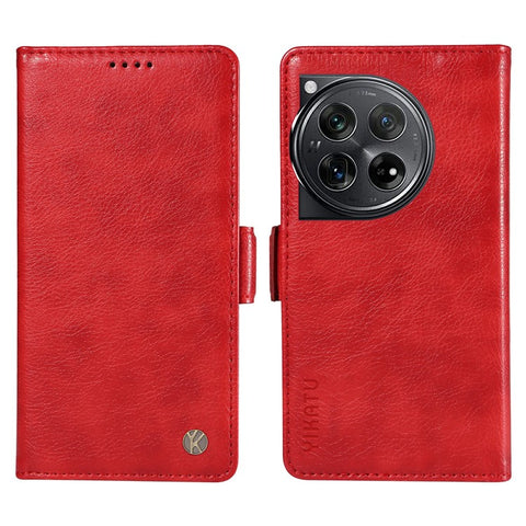 YIKATU YK-007 For OnePlus 12 5G Case Litchi Texture Side Clasps Phone Stand Cover