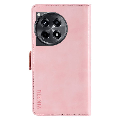 YIKATU YK-007 For OnePlus 12R 5G / Ace 3 5G Case Leather Phone Protective Cover Litchi Texture Design