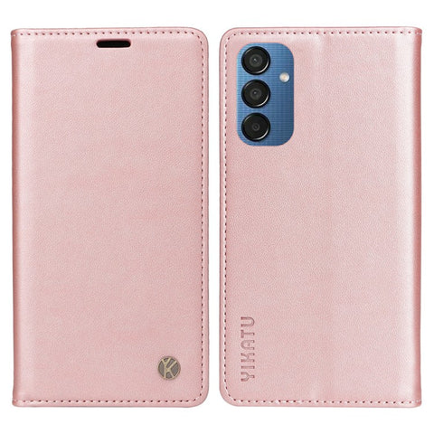 YIKATU YK-001 For Samsung Galaxy M15 5G Phone Cover Magnetic Closure Leather Shock Absorbing Case